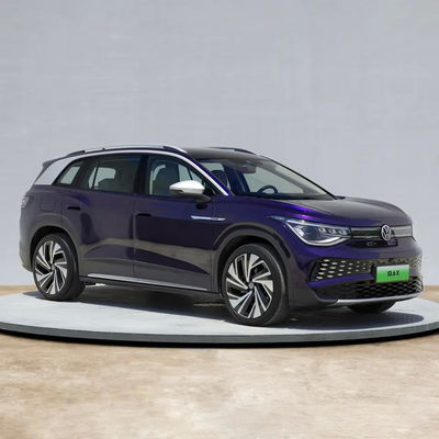 VW Id6x 4wd รถยนต์ไฟฟ้ากระปุกเกียร์ความเร็วเดียวมอเตอร์เดี่ยว 7 ที่นั่ง Suv Eec Coc