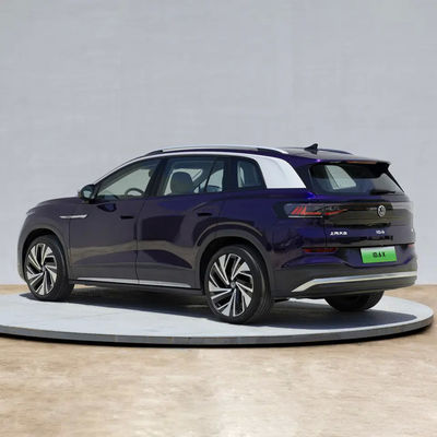 VW Id6x 4wd รถยนต์ไฟฟ้ากระปุกเกียร์ความเร็วเดียวมอเตอร์เดี่ยว 7 ที่นั่ง Suv Eec Coc